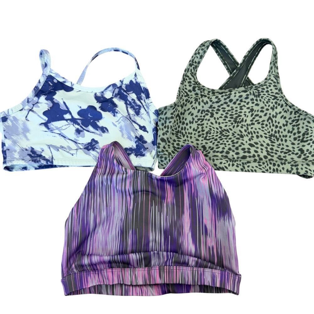 Z By Zella Active Lot of 3 Girls NEW Sports Bras Athletic Tops Size Medium 8-10